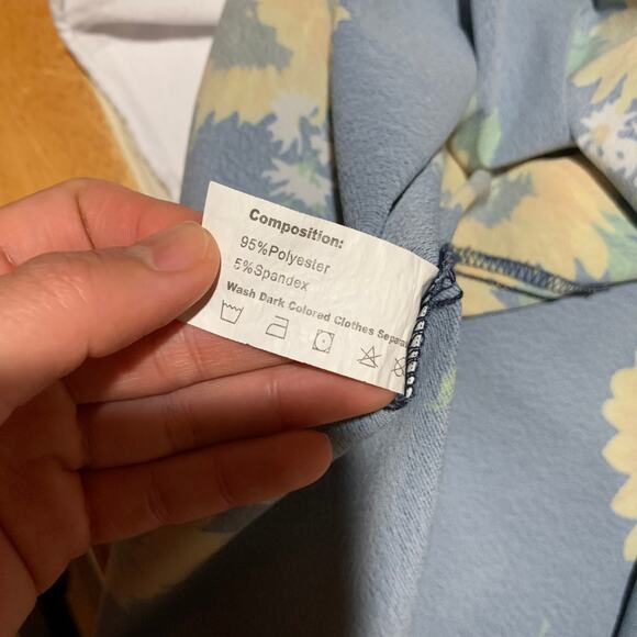 Women's Summer Sleeveless Sunflower Print Size L - Picture 3 of 10